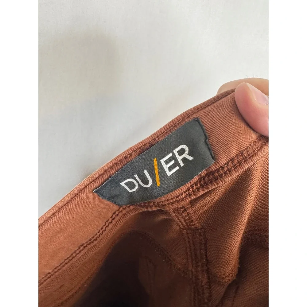 DU/ER N2X Relaxed Taper No Sweat Pant Rust‎ Brown Mens 31x32 Comfort Stretch